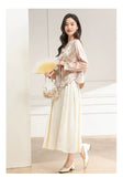 Elowen 2-Piece Pink Polyester Cheongsam Set