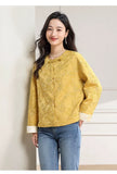 Cora Yellow Loose Cheongsam Top