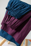 Henriette Wide-Leg Cotton Cheongsam Pants