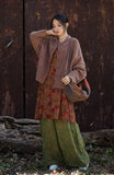 Antique Green Cotton Cheongsam Coat