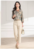 Yolanda Floral Print Mandarin Collar Cheongsam Top