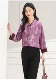Tara Light Purple Floral Cheongsam Top