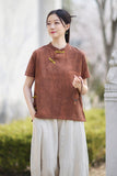 Maison Ramie Cotton Cheongsam Top
