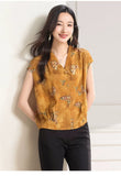 Aquamarine Lace Silk Cheongsam Top