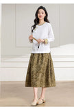 Grande Embroidered White Cheongsam Top