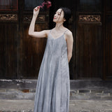 Yvonne Spray Dyed Long Cheongsam Dress
