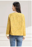 Cora Yellow Loose Cheongsam Top