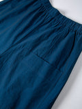 Henriette Wide-Leg Cotton Cheongsam Pants