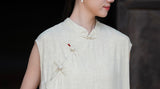 Petunia Linen Ramie Cheongsam Dress