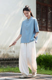 Taya Linen Cotton Modern Qipao Top