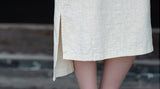 Petunia Linen Ramie Cheongsam Dress