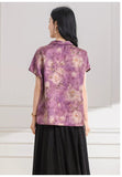 Melinda Floral Print Viscose Cheongsam Top