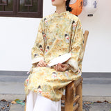 Dame Floral Cotton Cheongsam Dress