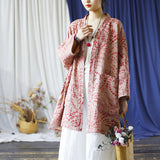 Topaz Floral Cotton Outer Cheongsam Shawl