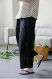 Brilliance Wide-Leg Ramie Cheongsam Pants