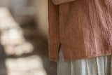Cosmos Thin Tie-Dye Ramie Cotton Cheongsam Vest