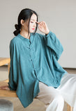 Undine Light Green Tie-Dye Cheongsam Cardigan