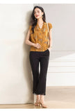 Aquamarine Lace Silk Cheongsam Top