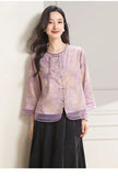 Yvette Lace Jacquard Cheongsam Top
