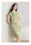 Crown Silk Cheongsam Dress