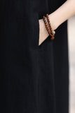 Clarice Linen A-Line Cheongsam Dress