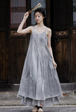 Yvonne Spray Dyed Long Cheongsam Dress