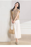 Wisdom 2-Piece Floral Print Cheongsam Set