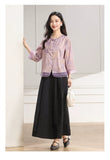 Yvette Lace Jacquard Cheongsam Top