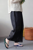 Brilliance Wide-Leg Ramie Cheongsam Pants