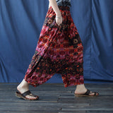 Ophira Cotton Distressed Vintage Cheongsam Pants