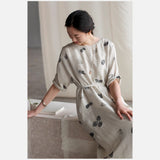 Delilah Floral Suede Cheongsam Dress