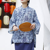 Harmony Floral Print Loose Cheongsam Top