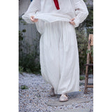 Esmeralda Linen Wide-Leg Cheongsam Pants