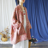 Topaz Floral Cotton Outer Cheongsam Shawl