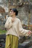 Sonnet Cotton Hand-Stitched Zen Cheongsam T-Shirt