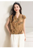 Aquamarine Lace Silk Cheongsam Top