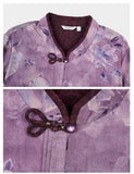 Tara Light Purple Floral Cheongsam Top