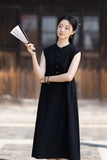 Clarice Linen A-Line Cheongsam Dress