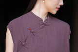 Petunia Linen Ramie Cheongsam Dress