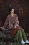 Antique Green Cotton Cheongsam Coat