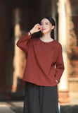 Priscilla Linen Caramel Vintage Cheongsam Top