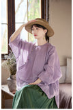 Johanna Lace Ramie Cheongsam Shirt