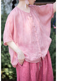 Duchess Soft Smoke Pink Cheongsam Top