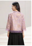 Yvette Lace Jacquard Cheongsam Top
