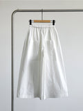 Henriette Wide-Leg Cotton Cheongsam Pants