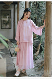 Theodora Ramie Tencel Vintage Cheongsam Top