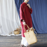 Chloe Wine Floral Cotton Cheongsam Dress
