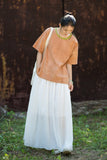 Nerissa Cotton-Ramie Tie-Dye Cheongsam Top