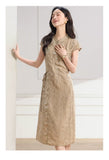 Ava Lace Slim-Fit Cheongsam Dress