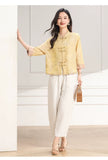 Kendra Loose-Fit Polyester Cheongsam Top